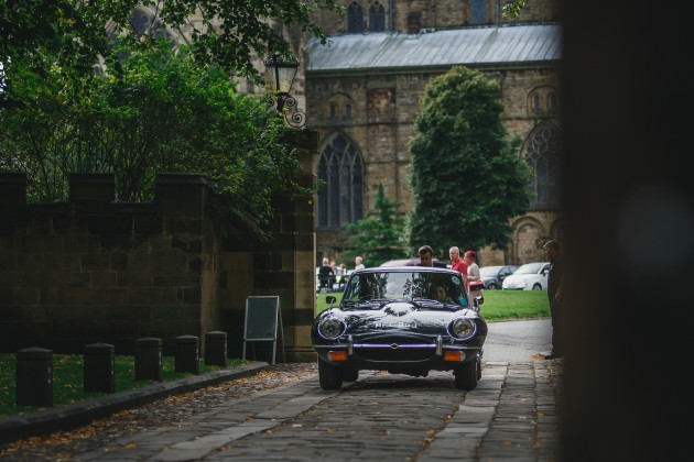 018 Durham-Wedding-Photographer-Stan-Seaton-Bride-arriving-in-Jaguar.JPG