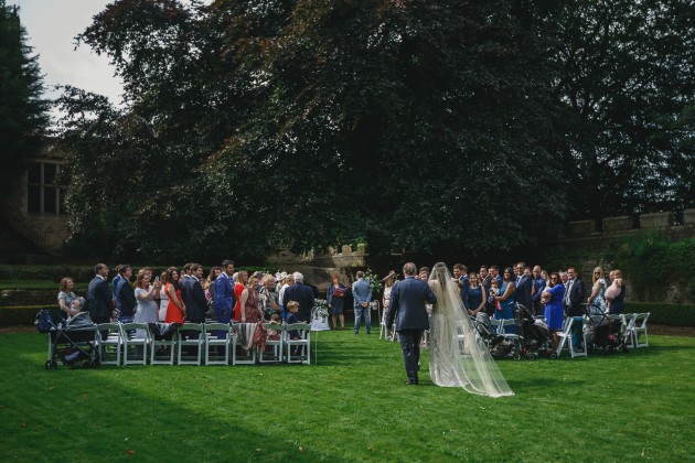 022 Durham-Wedding-Photographer-Stan-Seaton-Bride-Father-and-flower-girl-arriving.JPG