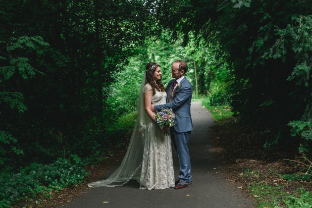 062 Durham-Castle-Wedding-Photographer-Stan-Seaton-Bride-and-groom-in-the-Woods.JPG