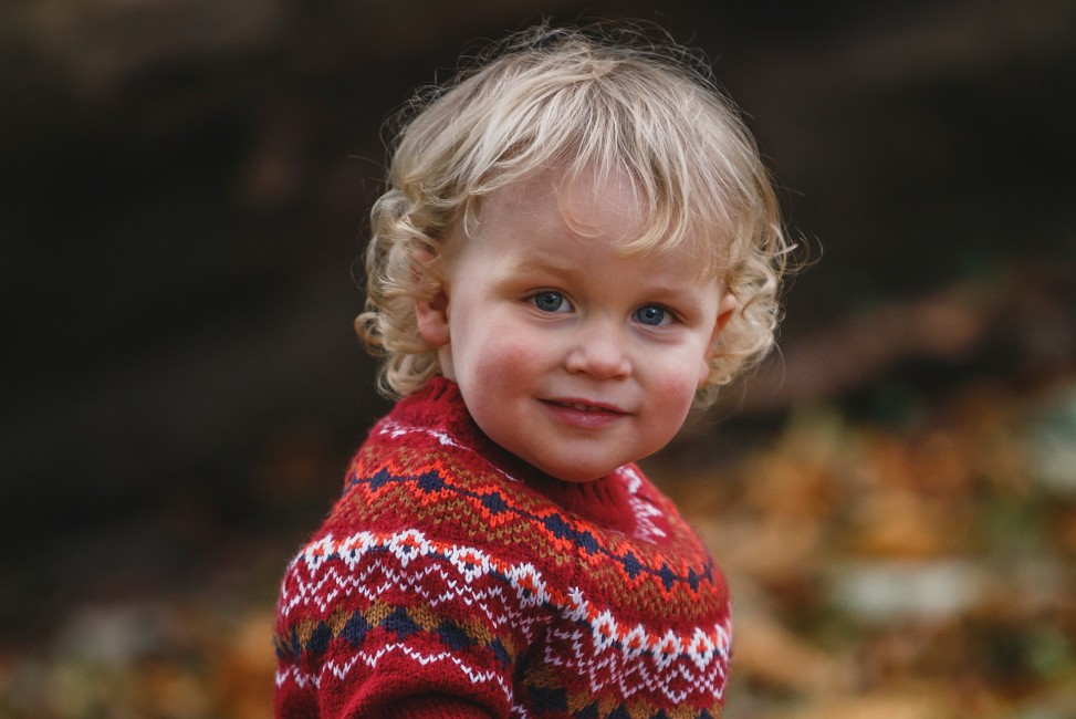 Location Photography Shoot Blonde haired little boy